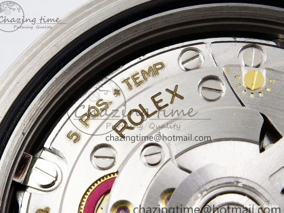 0213 Classic DayDate 40 SS JDF 904L Steel Black Roman Dial on President Bracelet VR3255 V3 (Gain Weight) 1434